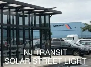 Bus station with Olympia's Solar Street Light